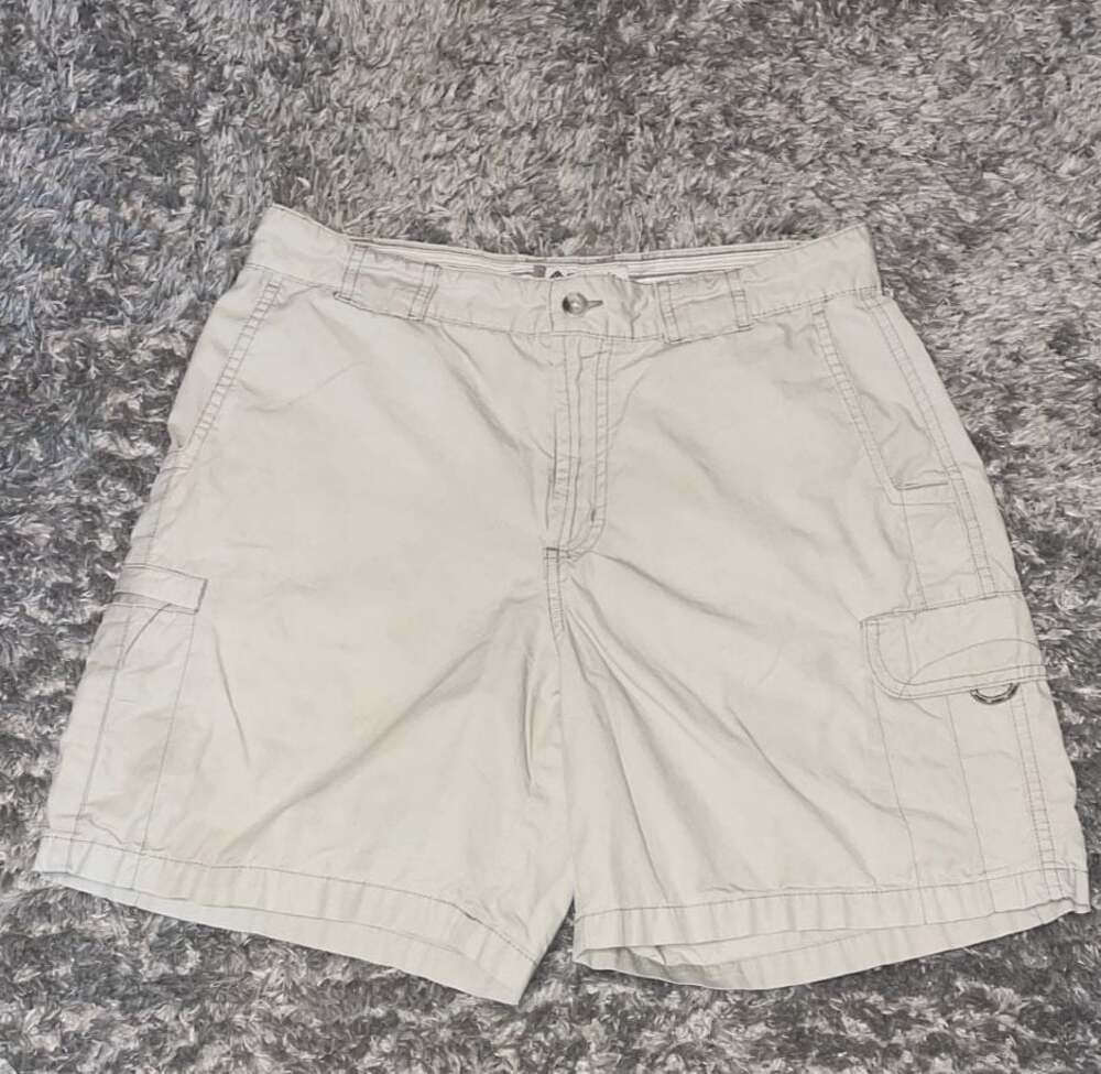 Columbia Vertex Women's Khaki Cotton Cargo Hiking Shorts Size 8